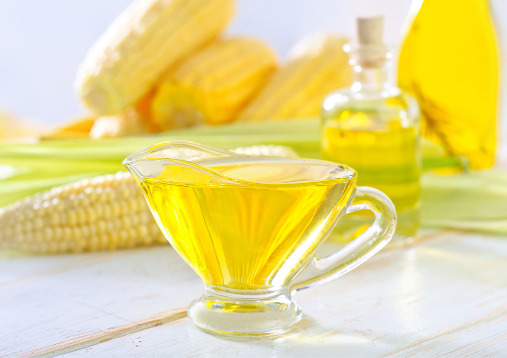 Corn Oil in a transparent mug