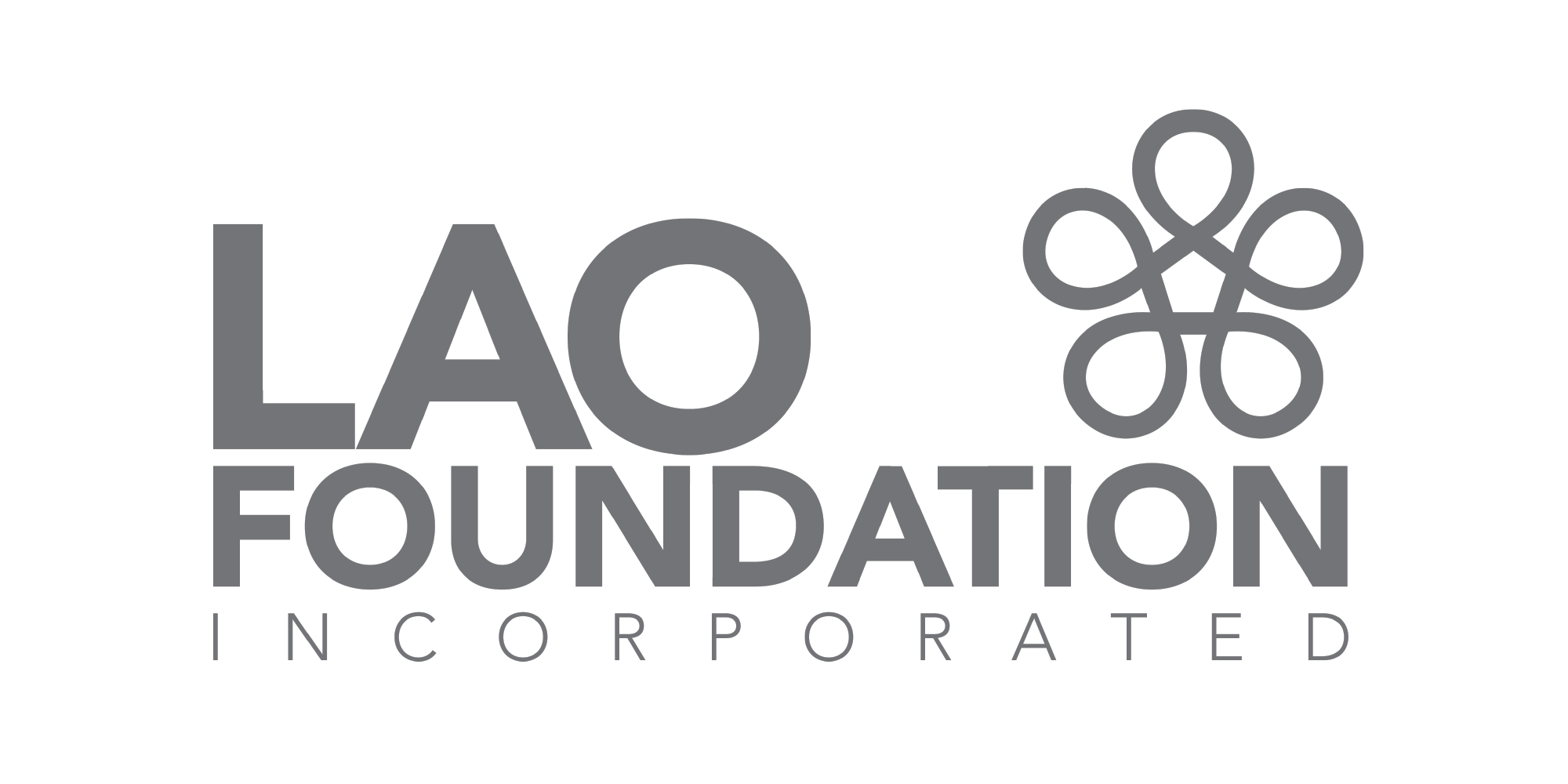 Lao Foundation Incorporated gray logo