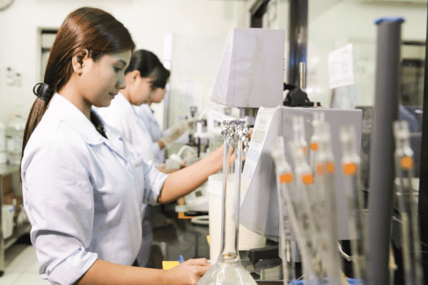 female workers in Analytical and Microbiological Lab