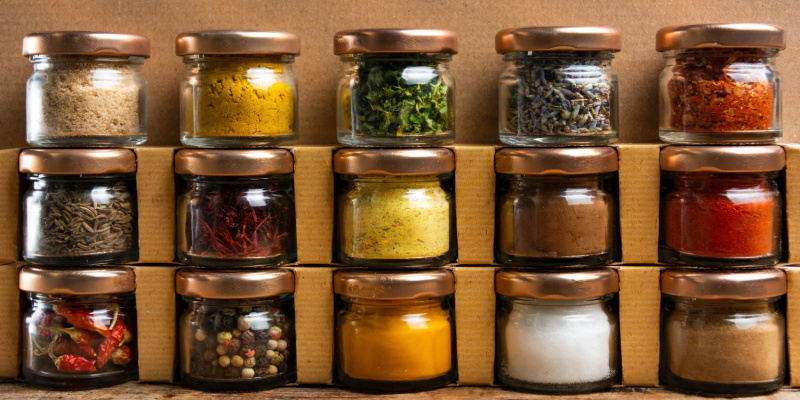 condiments in jars
