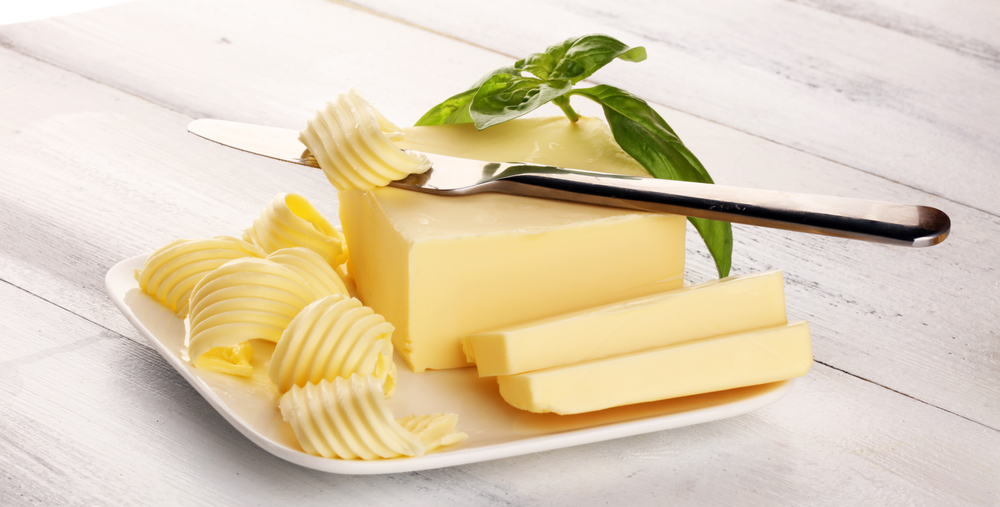 butter on a dish